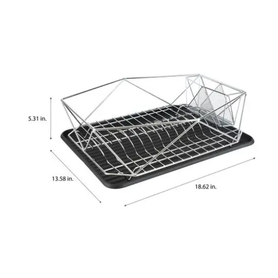 Kitchen Details 18.5" Geode Dish Rack Chrome {6}