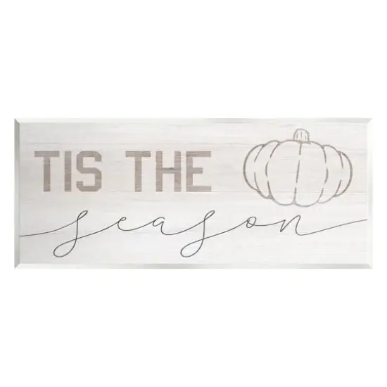 Stupell Industries Tis The Season Pumpkin Wall Plaque Art {1}