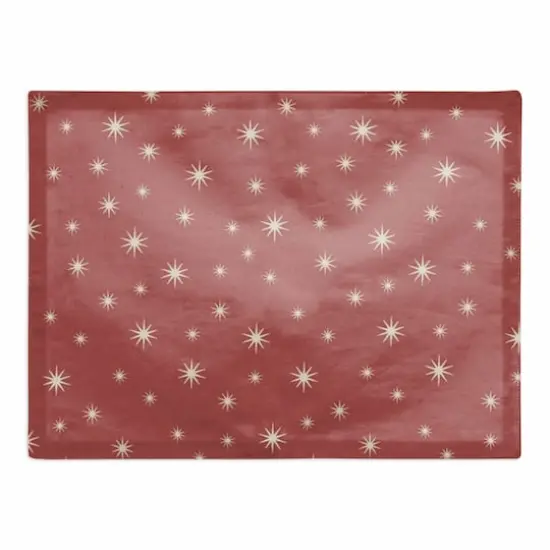 Red Twinkle Cotton Twill Placemat {1}