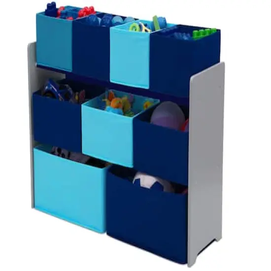 Delta Children Deluxe Multi Bin Toy Organizer with Storage Bins Blue {4}
