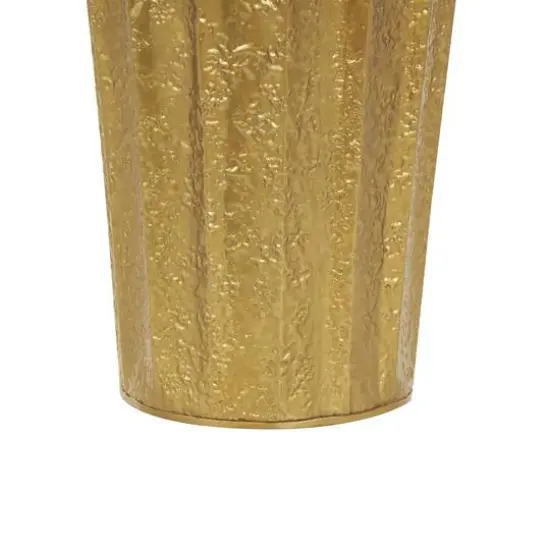 Gold Textured Floor Vase Set {6}