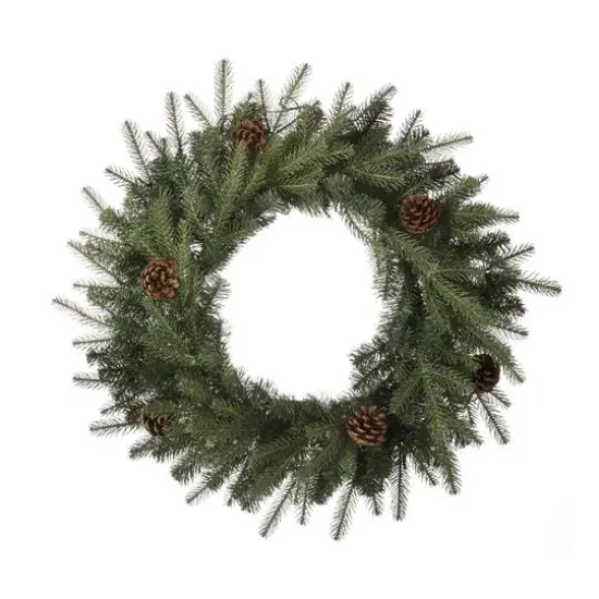 Glitzhome&reg; 24" LED Greenery & Pinecone Christmas Wreath {1}