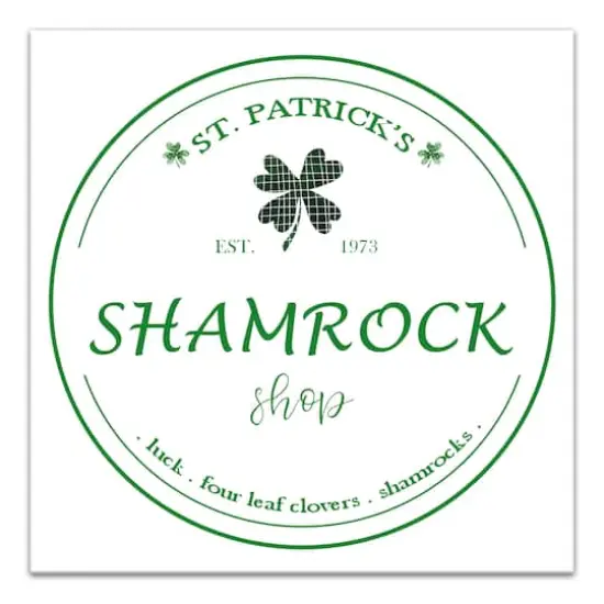 Shamrock Shop 16" x 16" Canvas Wall Art {1}