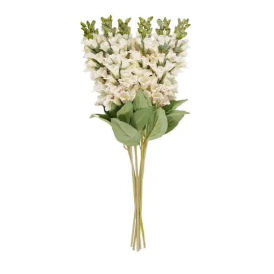 32" White Foxglove Artificial Flower Stem, 8ct. {7}