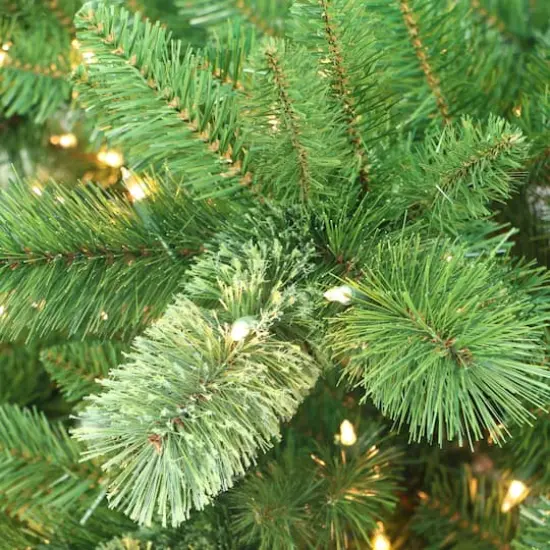 7.5ft. Pre-Lit Western Pine Artificial Christmas Tree, Clear Lights {3}