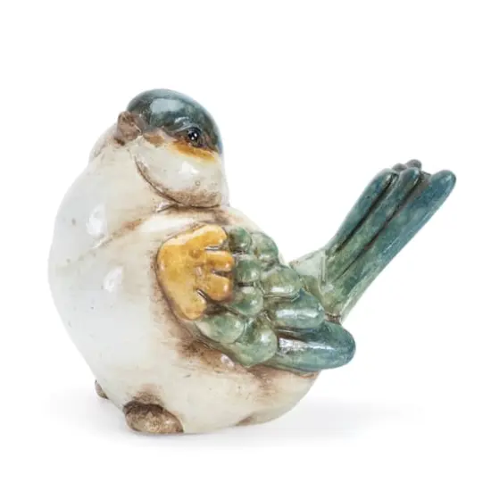 3" Terra Cotta Bird Figurines Set {4}