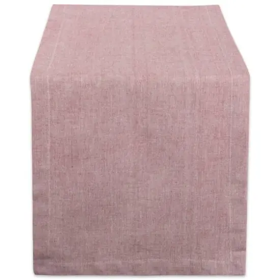 DII&reg; 108" Solid Chambray Table Runner Barn Red {1}
