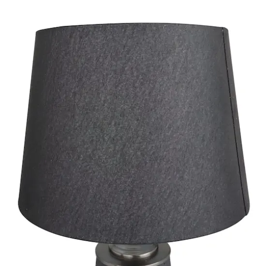 Black Cement Modern Table Lamp, 24" x 14" x 14" {4}