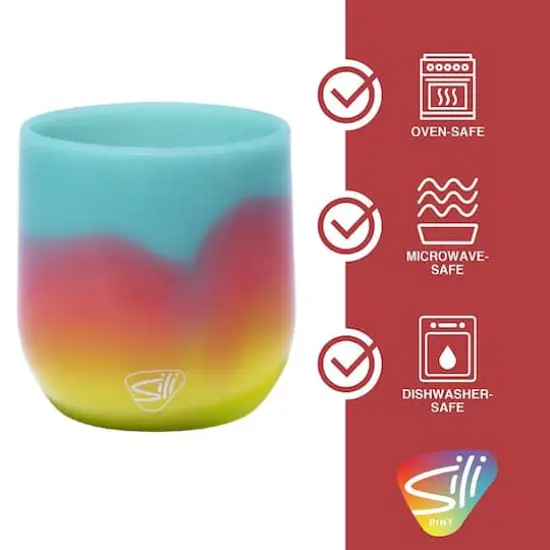 Silipint&reg; 12oz. Aurora Silicone Stemless Wine Glasses, 2ct. {3}