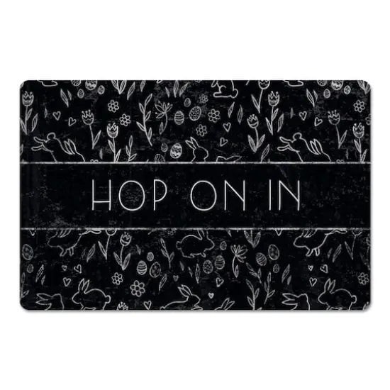 Chalk Easter Bunny Mat 27" x 18" Floor Mat {1}