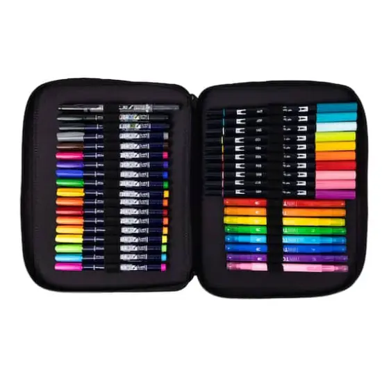 Tombow Black Zipper Marker Case {11}