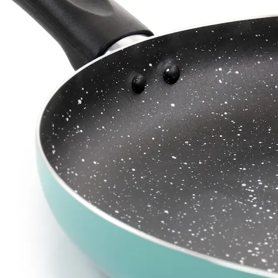 Oster Luneta 11.5" Teal Aluminum Nonstick Frying Pan {5}