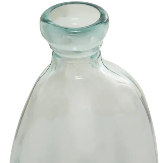 Clear Recycled Glass Handmade Spanish Vase 9" x 9" x 20" {4}