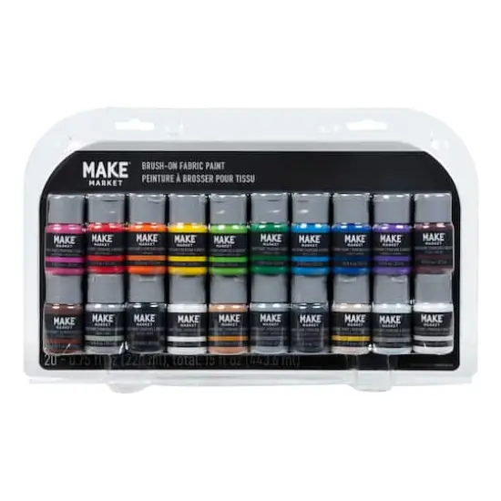 Primary Brush-On Fabric Paint Set by Make Market&reg; {1}