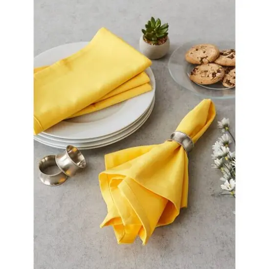 DII&reg; Solid Oversized Napkin, 6ct. Yellow Mello {9}