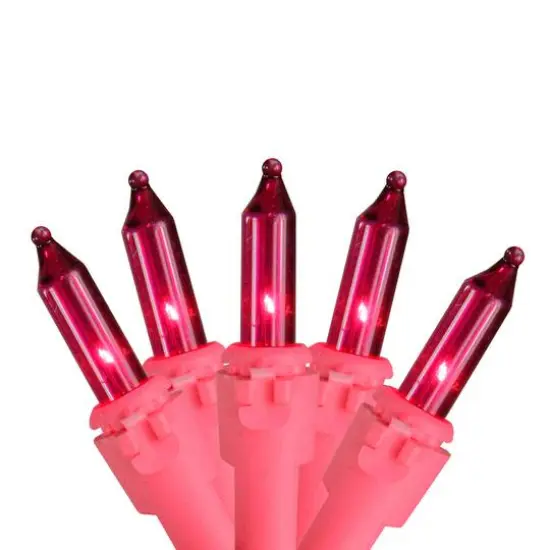 50ct. Pink Mini Incandescent String Lights {1}