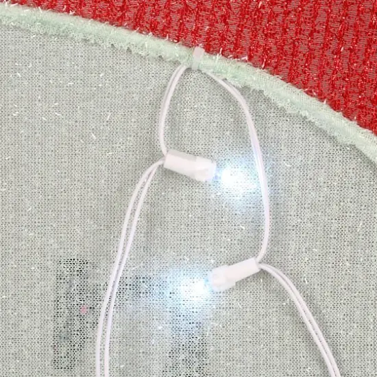 4ft. 2D Vintage Vegas Santa Stop Here Sign with Cool White, Warm White & Red Flowing UL LED Lights {7}