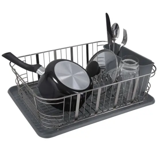 Laura Ashley Satin Aristo Dish Rack Set {4}