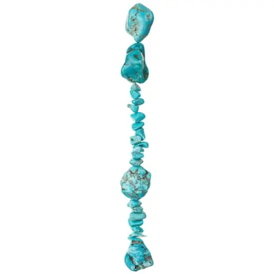 Turquoise Dyed Howlite Nugget Beads, 30mm by Bead Landing&trade; {4}