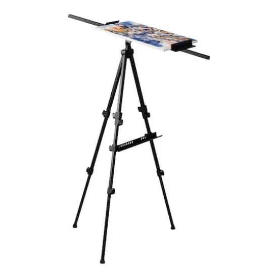 Adjustable Black Aluminum Floor Easel by Artist's Loft&trade; {7}