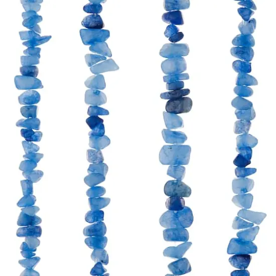 Blue Quartzite Stone Chip Beads, 8mm by Bead Landing&trade; {1}