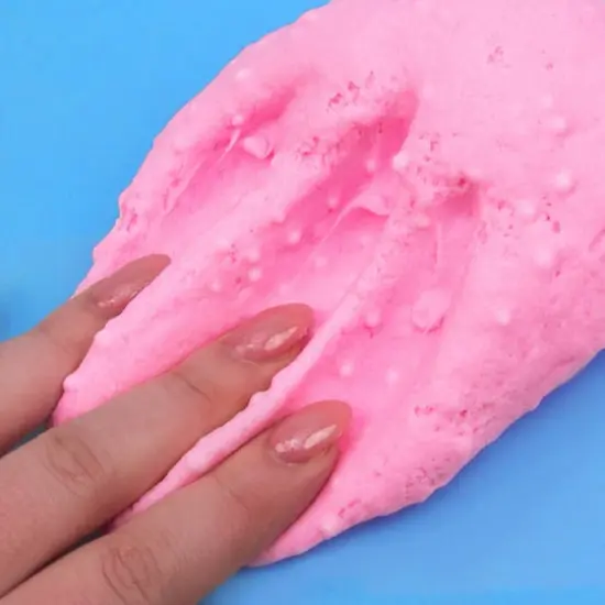 Coco Cotton Candy-Scented Cloud Slime with Foam Balls {5}