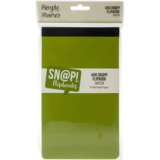 Simple Stories&trade; Sn@p!&trade; Flipbook Album, 4" x 6" Green {1}