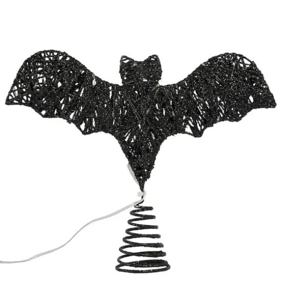 9" Black Bat Lighted Tree Topper by Ashland&reg; {1}