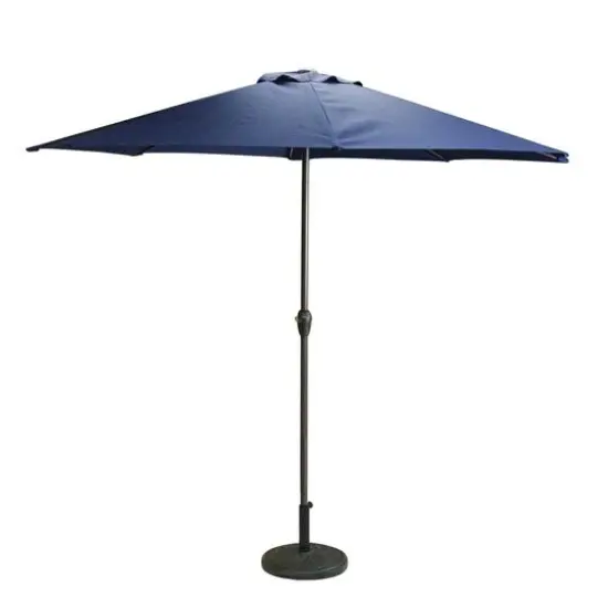 8ft. Navy Blue Outdoor Patio Market Umbrella {1}