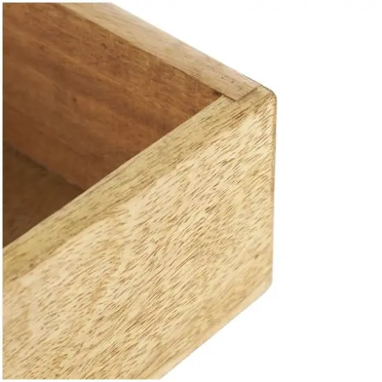 Brown Mango Wood Scroll Handmade Storage Box with Vine Carvings & Gold Accents, 3ct. {6}