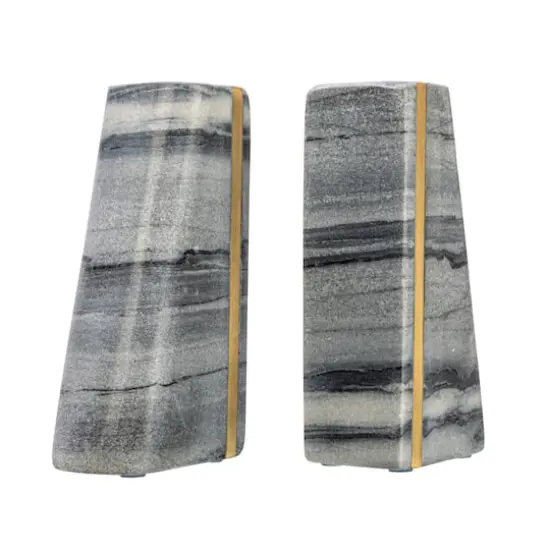 Hello Honey&reg; 6" Modern Marble Bookend Set {4}