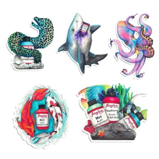 Angelus&reg; Aquatic Series Sticker Pack {1}