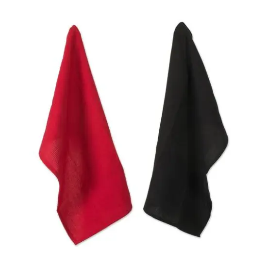 Red Buffalo Check Potholder & Dishtowel Kitchen Set {5}