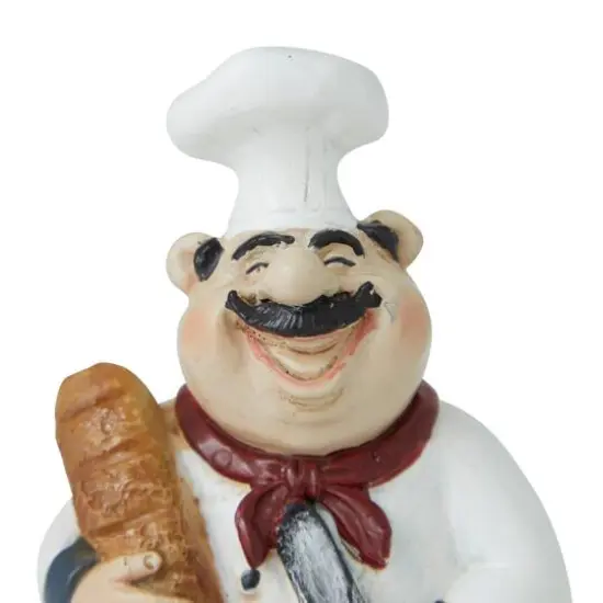 Set of 3" White Polystone Traditional Sculpture, 5" x 3" x 2" {4}