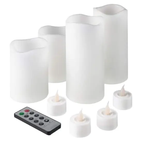 Basic Elements&trade; White LED Candle Set with Remote By Ashland&reg; {1}