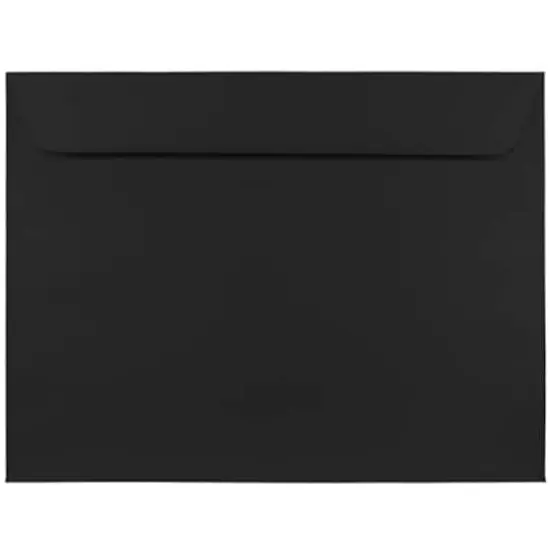 JAM Paper 9" x 12" Smooth Black Booklet Premium Envelopes, 25ct. {1}