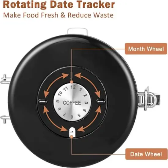 NEX&trade; 22oz. Airtight Stainless Steel Coffee Canister Silver {5}