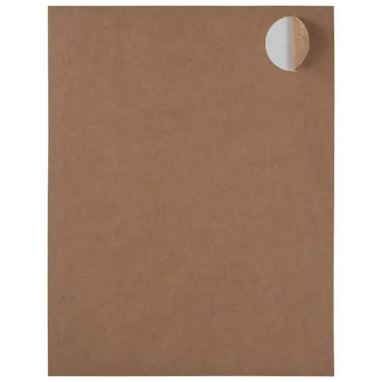 JAM Paper Circle Label Stickers Brown Kraft {5}