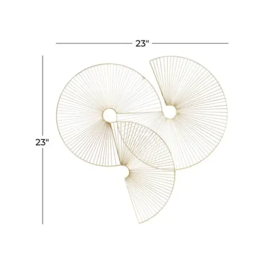 CosmoLiving by Cosmopolitan Gold Circle Contemporary Wall D&eacute;cor {6}