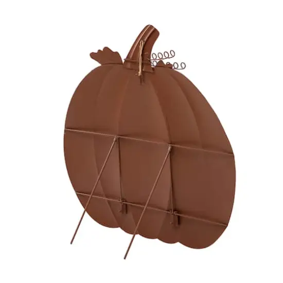 Glitzhome&reg; 39" Fall Pumpkin Metal Yard Stake or Standing D&eacute;cor {7}