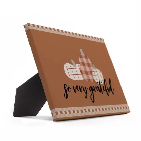 So Very Grateful Gourds Tabletop Canvas {3}