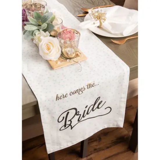 72" Here Comes The Bride Table Runner {6}