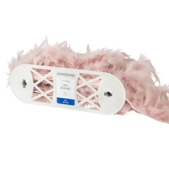 6" Natural Feather Trim by Celebrate It&reg; Rose {4}