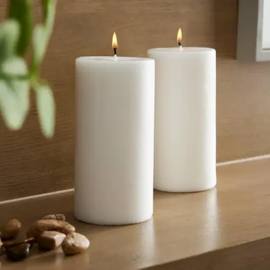 6" Pillar Candle Pair by Ashland&reg; White {3}