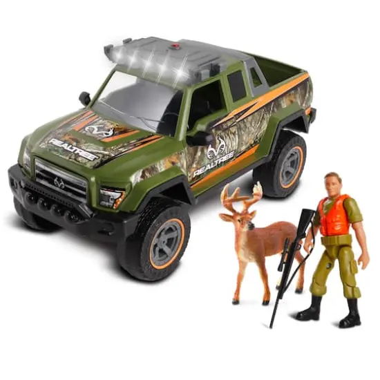 NKOK RealTree&reg; 1:18 Scale 4 Piece Buck Hunting Playset {4}