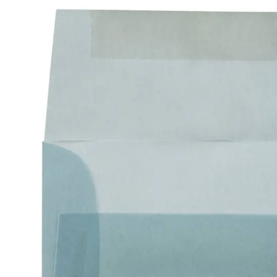 JAM Paper A1 Ocean Blue Translucent Vellum Invitation Envelopes 25ct. {5}