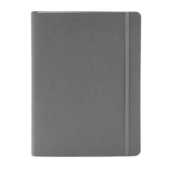 Fabriano® EcoQua Plus A5 Lined Hidden Spiral-Bound Notebook Gray {5}