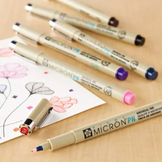 Pigma&reg; Micron&trade; PN Durable Plastic Nib Pen 6 Color Set {3}