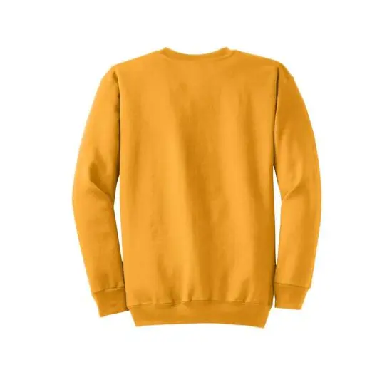 Port & Company&reg; Brights Core Fleece Crewneck Sweatshirt Gold {5}