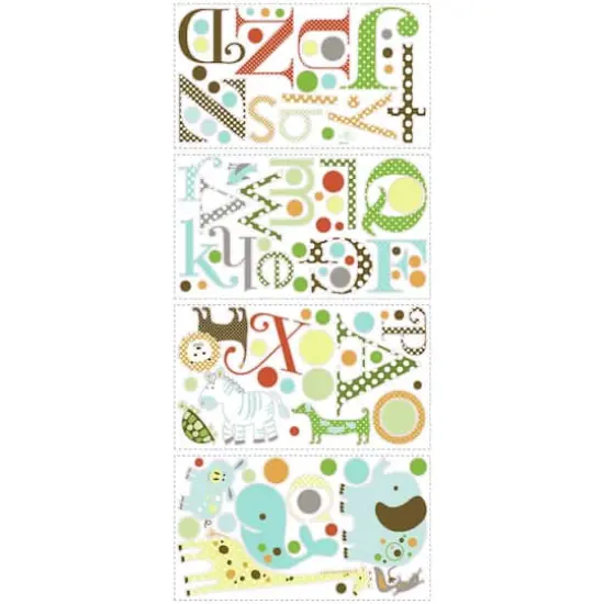 RoomMates Animal Alphabet Peel & Stick Wall Decals {3}